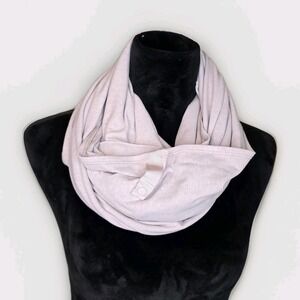 Lululemon Vinyasa Infinity Snap Scarf O/S Blush Wrap Knit Rulu Nursing Cover Up